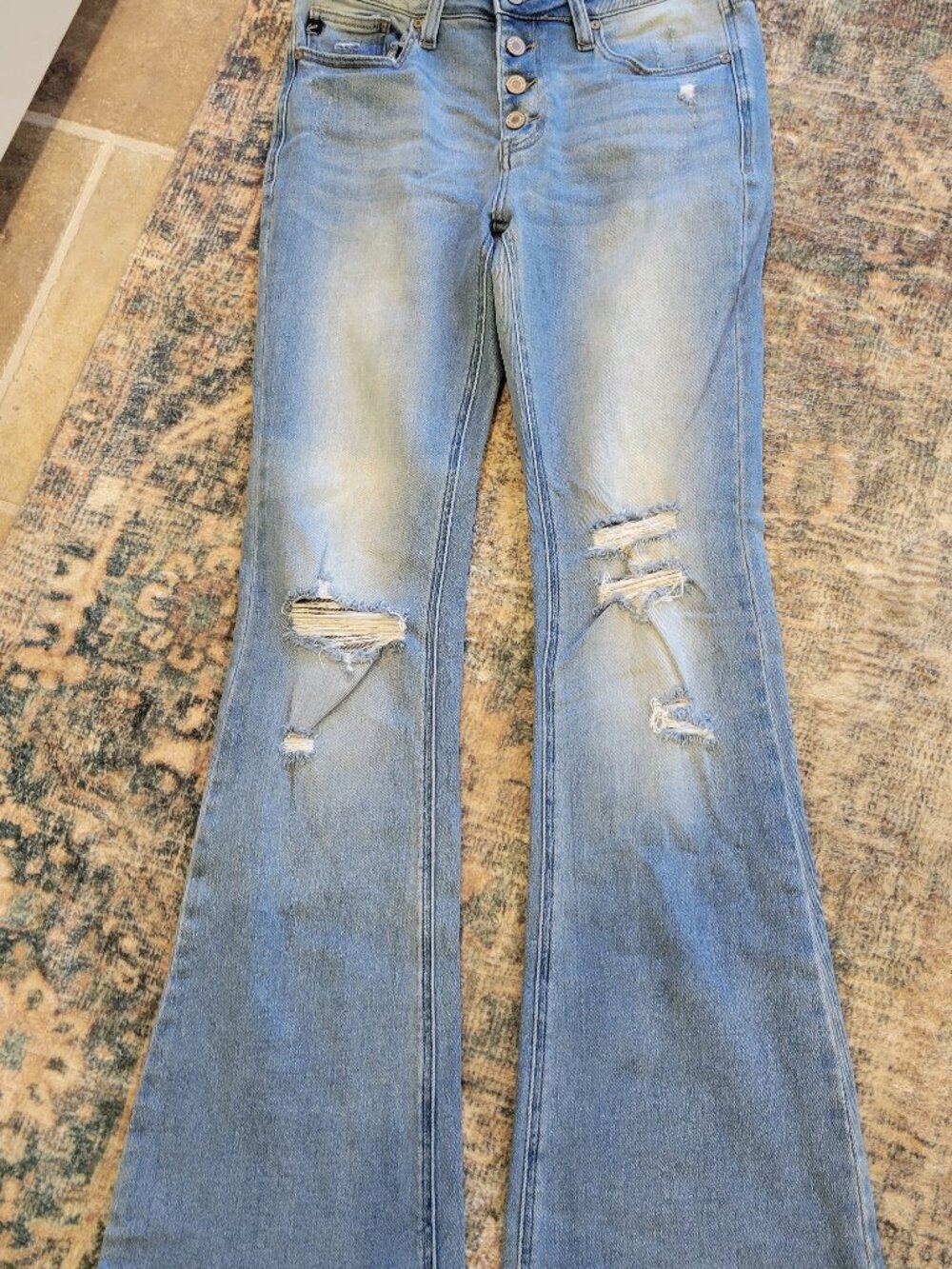 Kancan Button up Flare Jeans